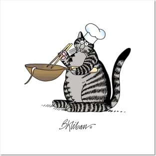 B kliban cat - chef cat Posters and Art